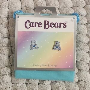 Care Bears Sterling Silver Earrings - Blue